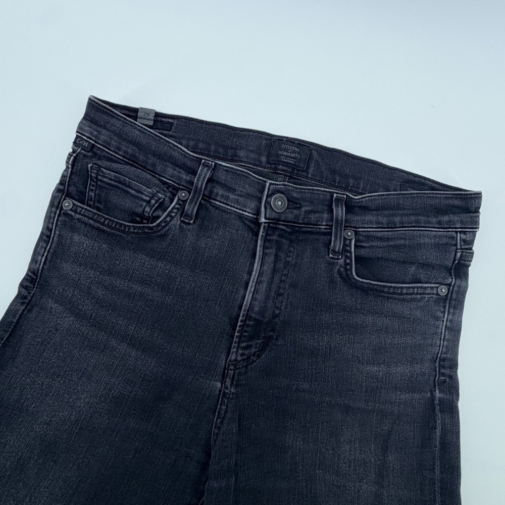 Citizens of Humanity Harlow‎ High Rise Skinny Jeans Faded Black Size 29 Denim